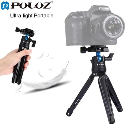 PULUZ Pocket Mini Desktop Tripod Mount W/h 360 Degree Ball Head Holder Mount Macro Tripod Monopod for Canon Nikon Sony DSLR Came