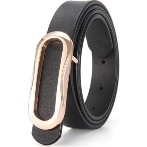 2019 Waist Belts for Women Fashion Decoration Smooth Buckle High Quality Leather Belts Cinturon Mujer
