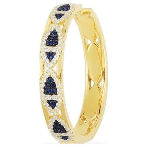 SOELLE Fashion Real 925 Sterling Silver Yellow Gold Color Single Lucky Fish Hoop Earring 1pc for Women ETE Fine Brand Jewelry