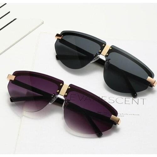 TEENYOUN Rimless Sunglasses Women Brand Designer Sun Glasses Gradient Lens Ladies Frameless Metal Eyeglasses UV400