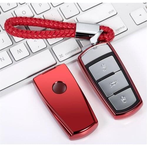 Car Styling TPU Car Key Cover Case For VW Volkswagen Magotan B6 B7 B8 R36 B5 B7L Phaeton Passat CC Key Shell Car Accessories