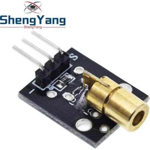 Smart Electronics New KY-008 3pin 650nm Red Laser Transmitter Dot Diode Copper Head Module for Arduino AVR PIC DIY