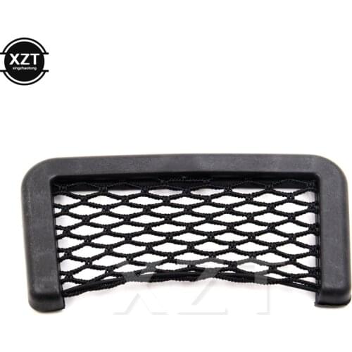 Universal Small Car Seat Side Back Storage Net Bag String Bag Mesh Pocket Organizer Stick-on for wallet phone Net Bag 15*8cm