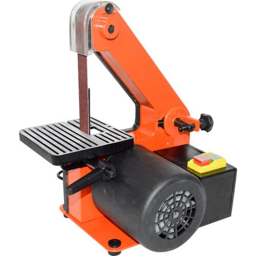 Vertical Belt Sander Woodworking Metal Grinding/Polishing Belt Size 25x762mm Work Table Size 130x130mm 350W Copper Motor 762