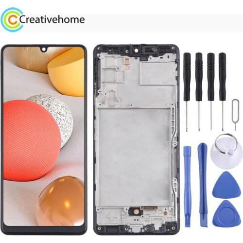 TFT Material LCD Screen and Digitizer Full Assembly With Frame for Samsung Galaxy A42 5G SM-A426, Not Supporting Fingerprint Id