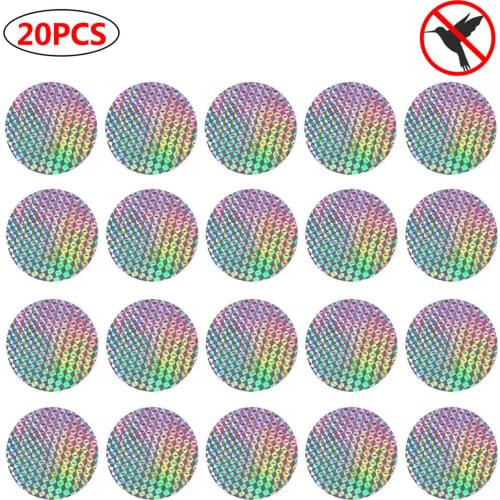 10/ 20pcs Bird Repellent Tape Reflective Anti Bird Scare Eflective Stick Tape Pigeons For Garden Courtyard Window espanta cuco