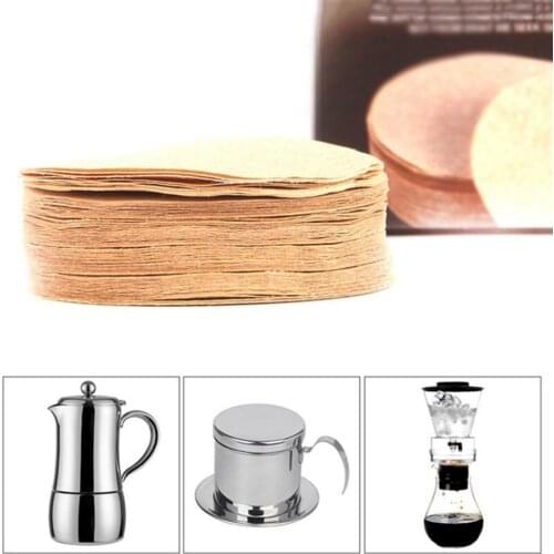 100PC Coffee Filter Paper Round 56mm 60mm 68mm For Espresso Coffee Maker V60 Dripper Coffee Filters Tools Moka Pot Paper Filter