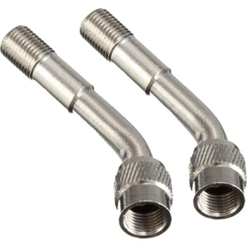 2pcs Tyre Valve Extension Adaptor Motorcycle Car Tire Stem Extender 135 Degree