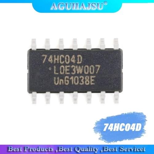 20PCS 74HC04D SOP14 74HC04 SOP SN74HC04DR SMD new Six-inverting driver logic chip