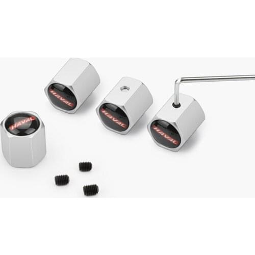 4PCS Car Accessories metal Wheel Tire Valve Caps for Great Wall Haval Cuv H3 H5 H2 H1 H6 H8 H9 Wingle Accessories Car Styling