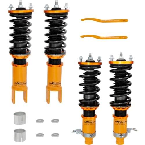 4pc Full Coilovers Coilover Strut Shock Springs Suspension For Honda Civic EK 1996 1997 1998 1999 2000 Gold