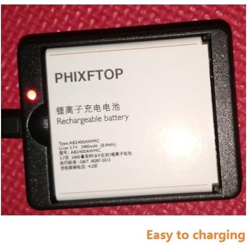 PHIXFTOP AB2400AWMC battery+Desktop for Xenium CTW732 CTW6500 CTW832 cellphone for philips W732 W6500 W832 Moblie phone