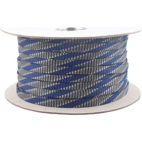 Ice Blue Gray Audio Line Protector Shock Absorption Network Speaker Wire Shielding Net