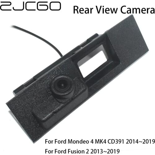 ZJCGO Car Rear View Reverse Back Up Parking Trunk Handle Waterproof Camera For Ford Fusion 2 MK2 Mondeo 4 MK4 CD391 2013~2019