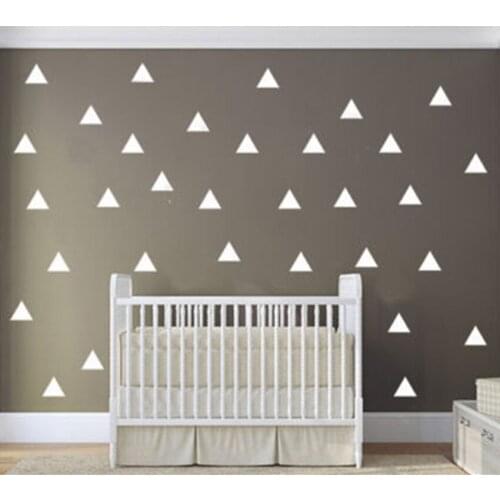 Free Shipping set 40 geometric removable wall stickers Removable Vinyl Art Decals for Nursery or kids room KW-143
