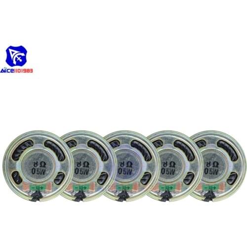 Diymore 5PCS/Lot Dia. 36mm 0.5W 8 Ohm Internal Magnet Speaker Loudspeaker for DVD/EVD