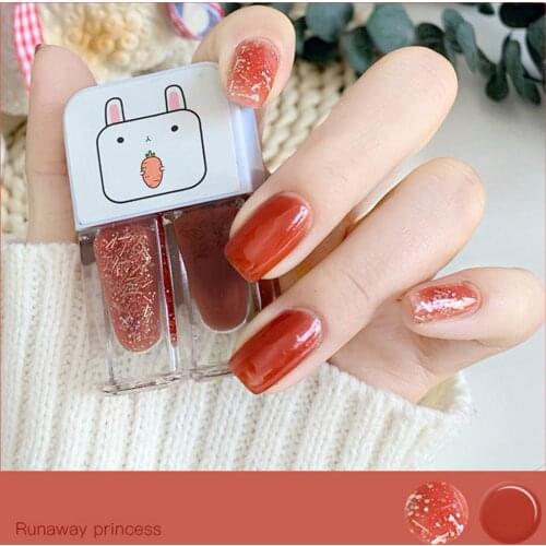 Dual-color Long Lasting Quick Drying Nail Polish Lacquer Manicure Decoration vernis semi permanent Nail Lacquer
