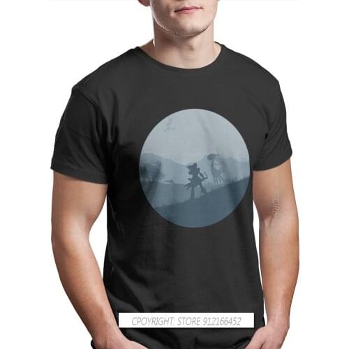 Men Clothes Horizon Zero Dawn Nora Hunter Game TShirt Red T-Shirts Aloy Men Fashion Short Sleeve