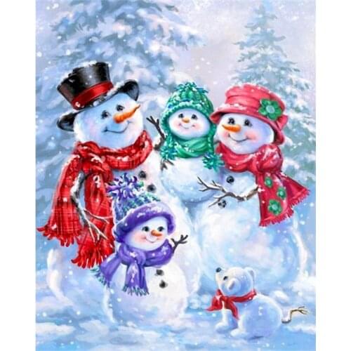 GATYZTORY Painting By Numbers Kits For Kids Christmas Tree And Birds Landscape Paints Diy Framed Unique Gift Home Decor Wall Pho