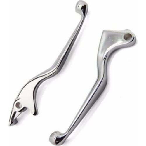 Chrome Clutch Brake Skull Levers For Harley Fat Boy Night Train Dyna Wide Glide FLSTF FXSTB FXDWG