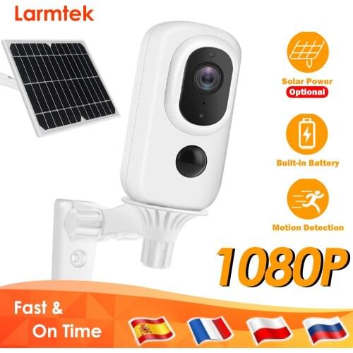 1080P WiFi IP Camera Battery Powered Wireless Home Security CCTV Camera Outdoor 3.3W Solar Panel Optional PIR Motion Detection