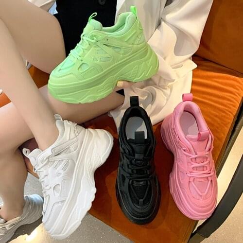 Fashion Brand Sneakers Women Shoes 2021 Autumn Trend New Wedges Heels Sneakers Womens Vulcanized Shoe Casual Platform Shoes