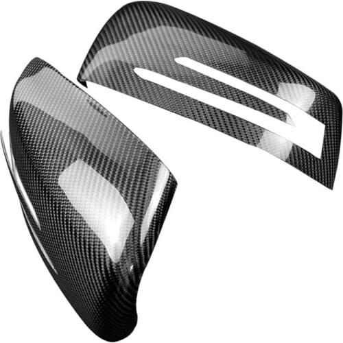 Car Mirror Cover Rearview Cap Real Carbon Fiber For Mercedes Benz W204 A W176 E W212 E W207 GLA X156 CLA W117 CLS W218 C Class