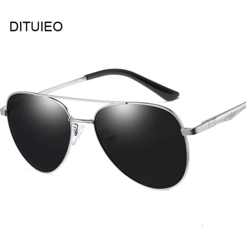 Aviation Metal Frame Quality Oversize Spring Leg Alloy Men Sunglasses Polarized Brand Design Pilot Male Sun Glasses Driving