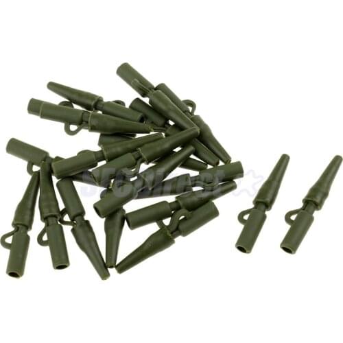 20pc Carp Fishing Tackle Kit Rubber Safety Lead Clip with Tail Quick Change