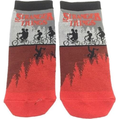 Stranger Things Short Socks Cartoon Colorful Tight Cute Fashion Ankle casual xxx boys and girls socks Anime Cosplay Gift sock