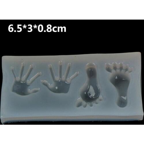 New Jewelry Mold Cartoon Hand And Foot Shape Resin Silicone Mould Handmade Tool DIY Epoxy Resin Molds