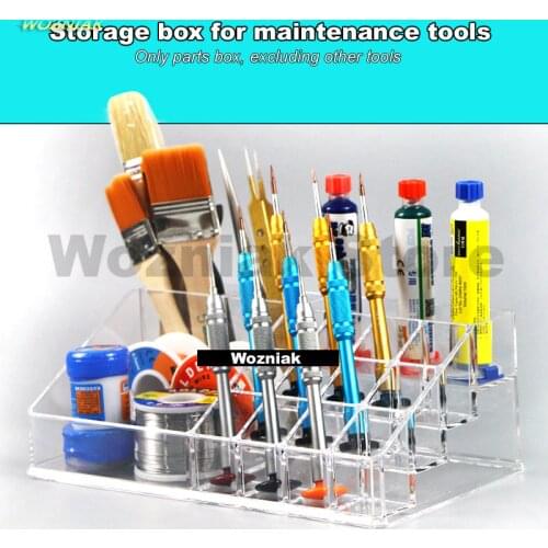 Wozniak Mobile repair parts box Brush screwdriver holder Desktop storage rack BGA repair kit Parts rack