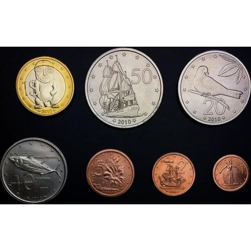 Cook Islands 7 Coin Full Set 2010 Genuine Original Coins 100% Real Issuing Collection Coins Unc