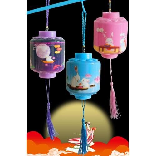 Chang'e Jade Rabbit Shape Portable Luminous Lanterns Mid-Autumn Decor Kids Gift Cosplay Costume Party Dress Up Photo Props Toys