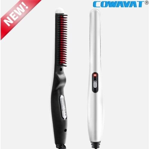 Bread Hair Comb Brush Multifunctional Quick Beard Straightener Curling Curler Hot Comb Men Beauty Hair Styling Tools Hair Brush