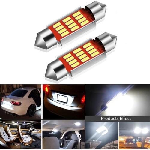2PCS C5W LED Festoon CANBUS 36mm NO Error 4014 SMD Car LED Reading Doom Lamp for Mercedes Benz W212 W210 W124 W202 W203 W169 AMG