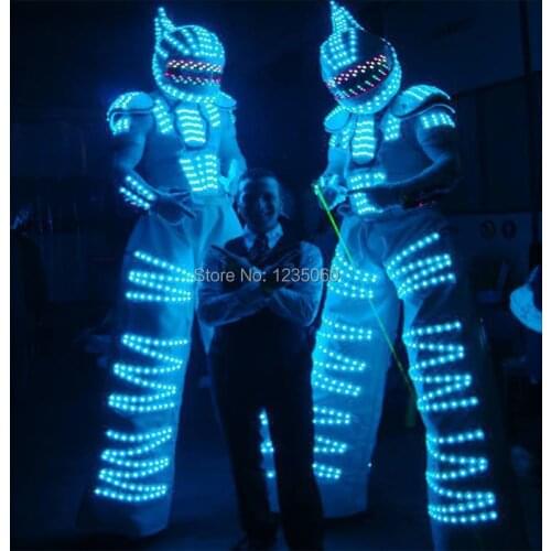 LED Luminous robot costume /illuminated kryoman Robot/LED Costume /LED Clothing/Light suits/ LED Robot suits