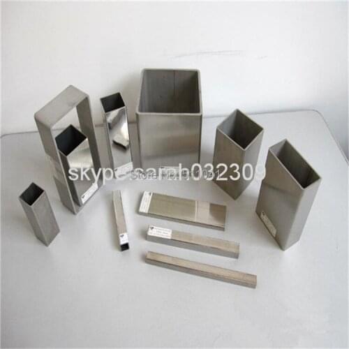 4mm thickness titanuim regtangular tube titanium square tube 50*50*1000mm,free shipping Paypal is available