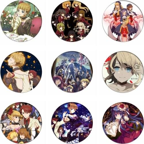 Umineko When They Cry Cosplay Badges Maria Ushiromiya Brooch Icon Collection Bags Breastpin for Backpacks Clothing