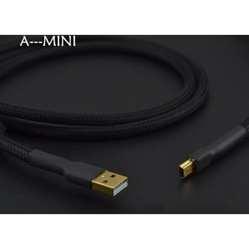 Hifi USB Cable High Quality end Type A to mini T Data Cable For DAC 2.0 Digital audio Canare for pc Hifi DAC Amplifier