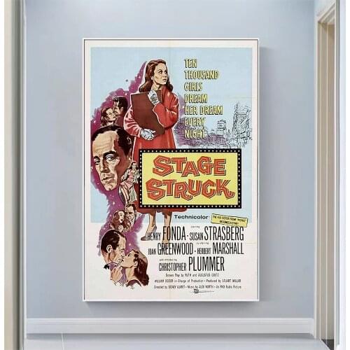 V2214 Stage Struck Vintage Classic Movie Wall Silk Cloth HD Poster Art Home Decoration Gift