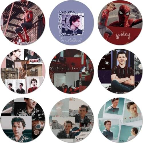 58mm Tom Holland ZZZ Icons Pins Badge Decoration Brooches Metal Badges For Backpack Decoration