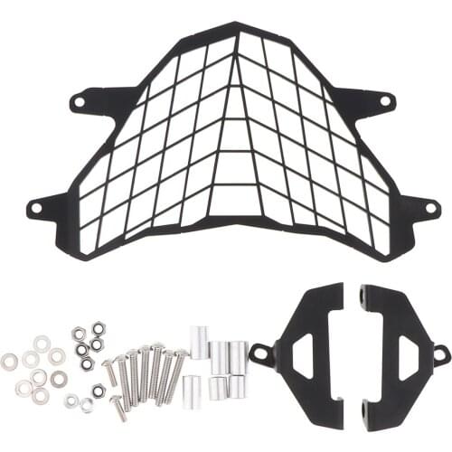 1 Set Motorcycle Headlight Grille Cover with Mounting Hardware for BMW G310GS 2017-2018 Durable Metal Shockproof