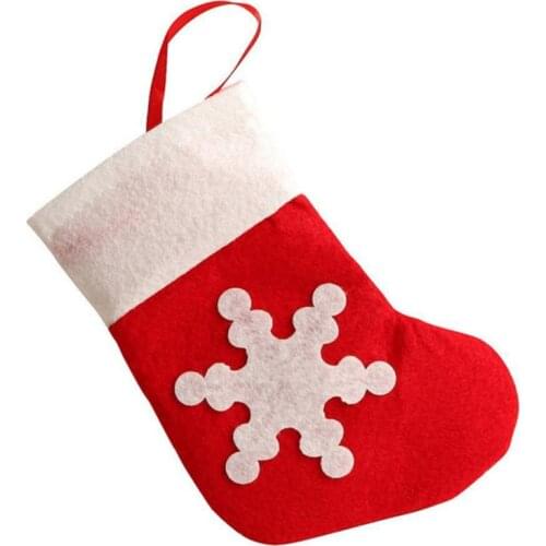 1PC Christmas Tableware Bags Decor Lovely Snowflake Pattern Kitchen Tableware Holder Pocket Dinner Cutlery Bag New Year MR0002