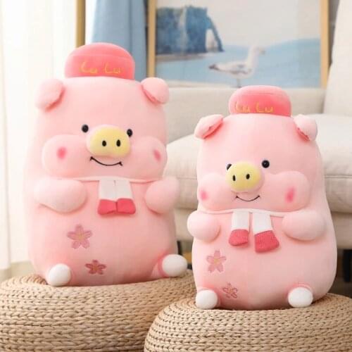 40/50/60cm Lovely Plush Pink Pig Stuffed Doll Kawaii Animal Pig Plush Toys For Children Apeease Gift Lovers Valentine Present