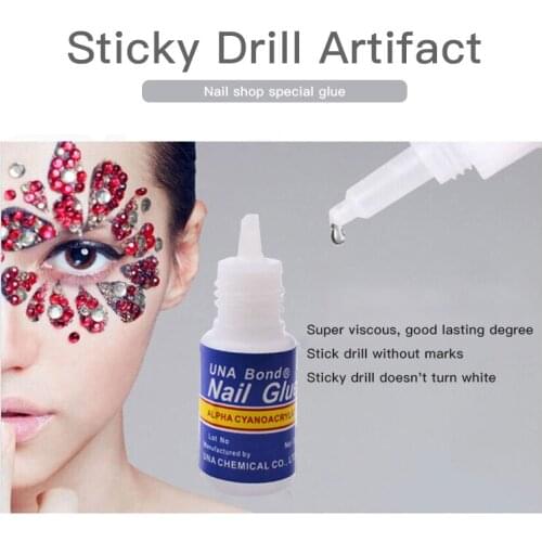 5Pcs/Set Nail Glue Fast-dry Nail Art Adhesives 3D Decoration Glue Nail Rhinestone Makeup Cosmetic Nail Art Manicure Tool TSLM2