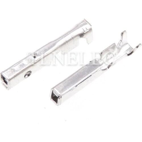 50pcs 0.6 Series Electrical Connection Female Crimp Terminal Car Connector Splice Wire Terminal For Automobiles DJ624Y-0.6X0.6A