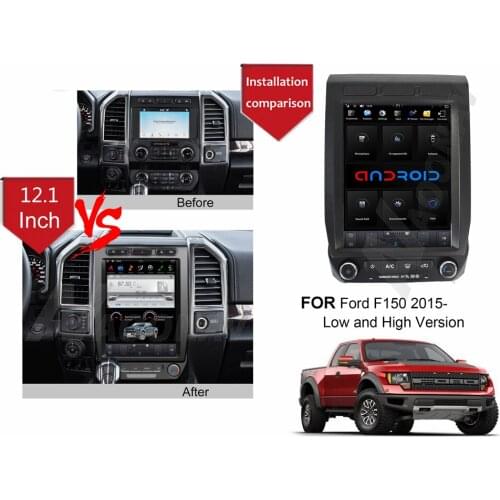 2din android car radio multimedia player FOR-Ford F150 2015-2019 car GPS navigation autoradio 12.1 inch DVD player