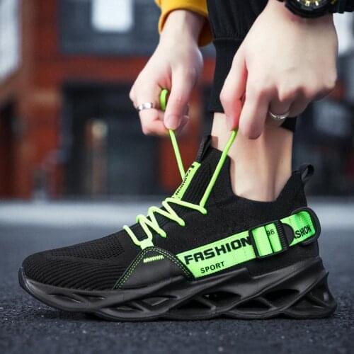 Big Size Summer Light Weight Man Sneakers Socks Male Running Shoes Black Sports Shoes Men Sport Shoes for Man Knit Jogging A-518