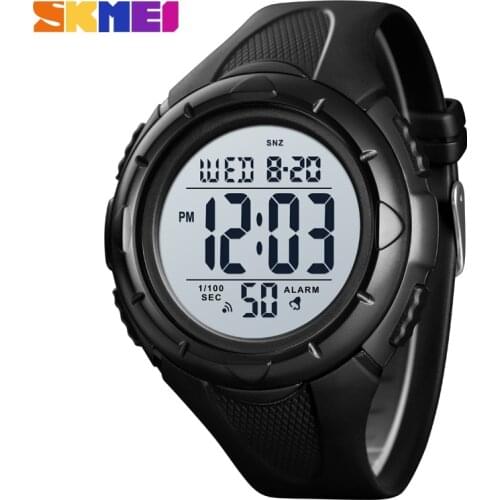 SKMEI Mens Sport Digital Watch Outdoor Men Watch Simple 5bar Waterproof Light Display Alarm Clock montre homme 1535